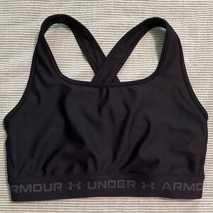Under Armour Sports Bra Black Padding missing! Compression Size Large